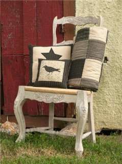 Kettle Grove Quilted Star Throw Black Crow Primitive  