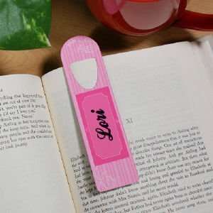  Pretty In Pink Personalized Bookmark