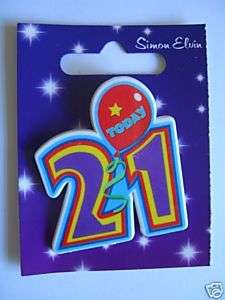 21st birthday small badge £ 0 99