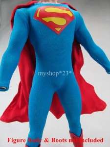 NEW HOT TOYS SIDESHOW 1/6 12 SUPERMAN CHRISTOPHER REEVE COSTUME WITH 