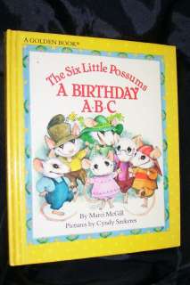 Birthday ABC by Marci McGill 1982 Cyndy Szekeres HB 9780307352002 