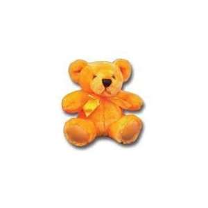 6 Orange Teddy Bear Plush 