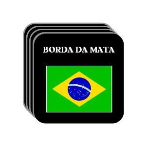  Brazil   BORDA DA MATA Set of 4 Mini Mousepad Coasters 