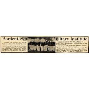  1907 Ad Bordentown Military Institute Cadets New Jersey 