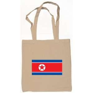  North Korea, North Korean Flag Tote Bag Natural 