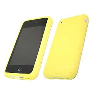 iTALKonline YELLOW TYRE GRIP Soft SILICONE Case Cover Pouch Skin for 