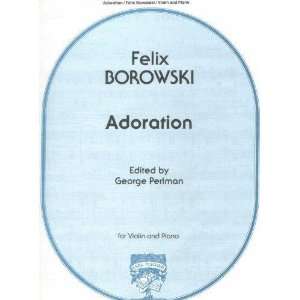 Borowski, Felix   Adoration for Violin and Piano   Arranged by Perlman 