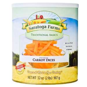 Saratoga Farms Dehydrated Carrot Dices  Grocery & Gourmet 