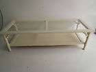 Faux Bamboo cane Hollywood Regency coffee table Mid Century Mersman 