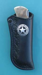 NEW Custom Leather KNIFE SHEATH for Buck 110 Texas Star trim.  