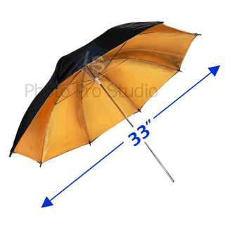 Studio Quality Black Gold Premium Umbrella Reflector