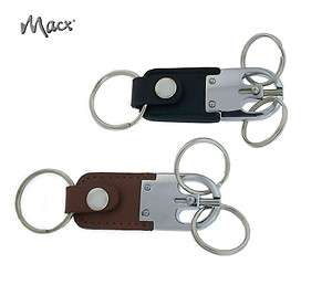   Leather SnapUP Key Chain Separator 2 Colors Organize Your Keys  