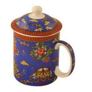  Blue Floral Tea Cup Set