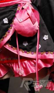 VOCALOID Hatsune Miku Sakura Kimono Lolita Cosplay Costume Dress Set 