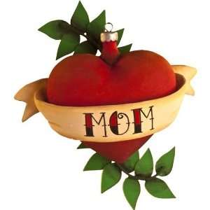   Design Heart Mom Ornament, 4.5 Inches, Gift Boxed