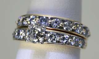   18 DIAMOND 14K YELLOW GOLD ENGAGEMENT RING WEDDING BAND SET  