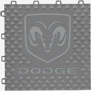  5 Pk. 12x12 Interlocking Garage Floor Ram Logo Tiles 