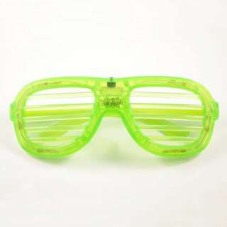 4pcs sparkle Shutter 6 LED Sunglasses Glasses Blinking Glow LightUp 