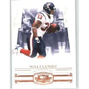  2007 Donruss Threads #84 Wali Lundy   Houston Texans 
