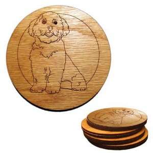 CAMIC Designs DOG009C4 Laser Etched Maltese Dog Set of 4 Coasters 