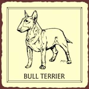   Bull Terrier Dog Vintage Metal Animal Retro Tin Sign