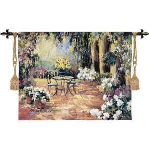    Pure Country Weavers 2243 WH Floral Courtyard Tapestry Baby