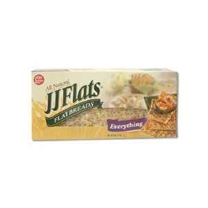 JJ Flats Flat Bread, Everything, 5 Ounce Packages  Grocery 