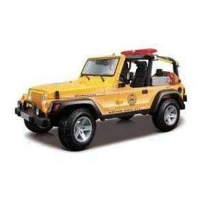  Maisto 118 Scale Metallic Yellow 2003 Jeep Wrangler 