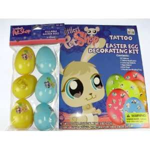   Egg Decorating Kit plus 1 6 pack fillable plastic eggs Toys & Games