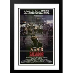 Salvador 20x26 Framed and Double Matted Movie Poster   Style A   1986