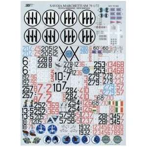   Skymodels Decals 1/72 Savoia Marchetti SM. 79 Decals