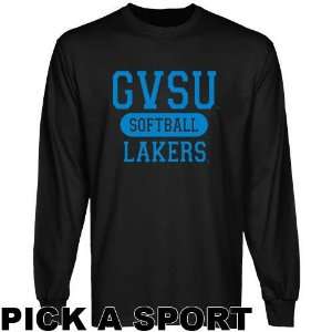 Grand Valley State Lakers Black Custom Sport Long Sleeve T 