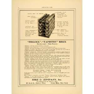   Brick Construction Material Diagram Hardoncourt   Original Print Ad