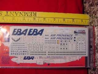 144 EURO BELGIAN AIRLINES W AIR PROVENCE 737 Decal  