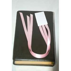  In Spine Ribbon Bookmark 3 Pink Ribbons for Study, Bible 
