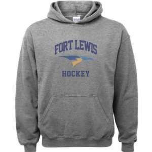 Fort Lewis College Skyhawks Sport Grey Youth Varsity Washed Hockey 