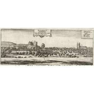   (14 x 10cm) Wenceslaus Hollar   Tamworth from the S.