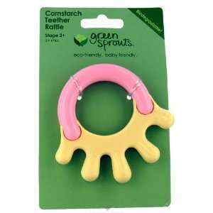 Play   Green Sprouts Cornstarch Hand Teether Rattle 3 Months and Up 