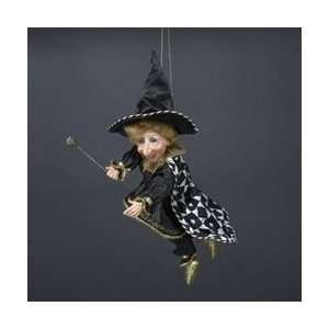   Kent Decorative Witches of Kent Gold & Black Halloween Ornament