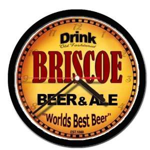  BRISCOE beer and ale cerveza wall clock 