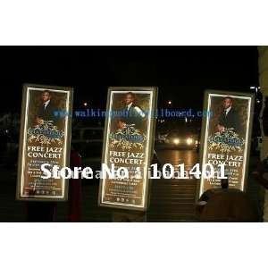   illuminated backpack advertising display with high bright led light