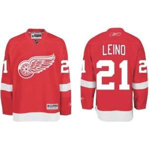  Leino #21 Detroit Red Wings Reebok Premier Home Jersey 