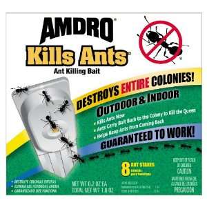  AMDRO 8 Pack Kills Ants Stakes 100501521 Patio, Lawn 