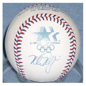  Autographed Mark McGwire Ball   1984 Olympic Sports 