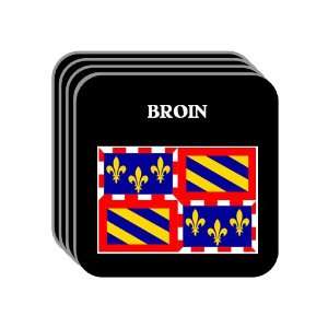  Bourgogne (Burgundy)   BROIN Set of 4 Mini Mousepad 