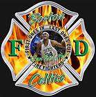Boston Celtics Fire Fighter sticker, Decal