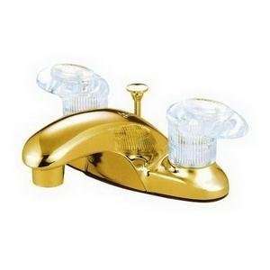   Centerset Lavatory Faucet with Pop up, Polished Bras