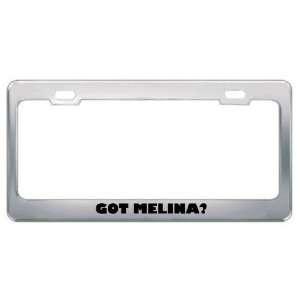  Got Melina? Girl Name Metal License Plate Frame Holder 