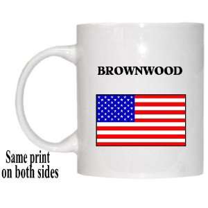  US Flag   Brownwood, Texas (TX) Mug 