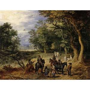 FRAMED oil paintings   Jan Bruegel the Elder   24 x 18 inches   Guards 